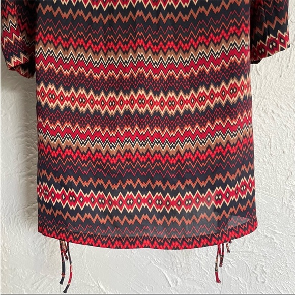 Zara Multi-colored Fringe Shift Dress Sz M - Picture 8 of 9